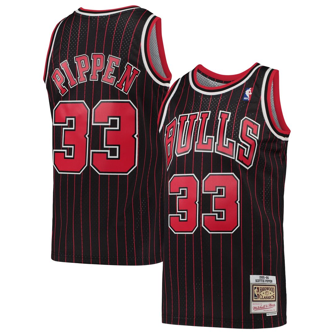 Chicago Bulls Scottie Pippen Mitchell & Ness Hardwood Classics Swingman Jersey - Black