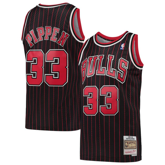 Chicago Bulls Scottie Pippen Mitchell & Ness Hardwood Classics Swingman Jersey - Black