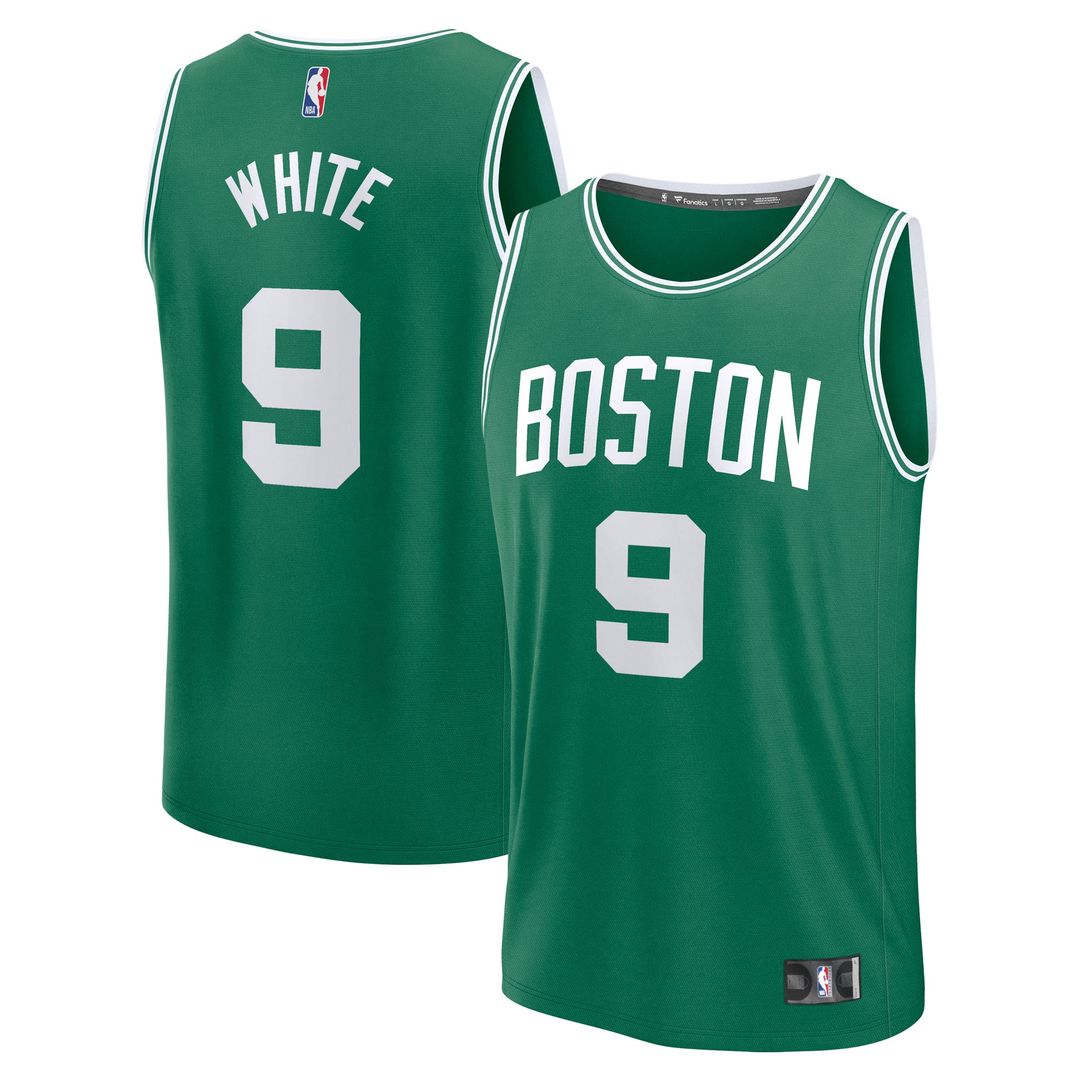 Boston Celtics Derrick White Fanatics Fast Break Replica Player Jersey - Icon Edition - Kelly Green