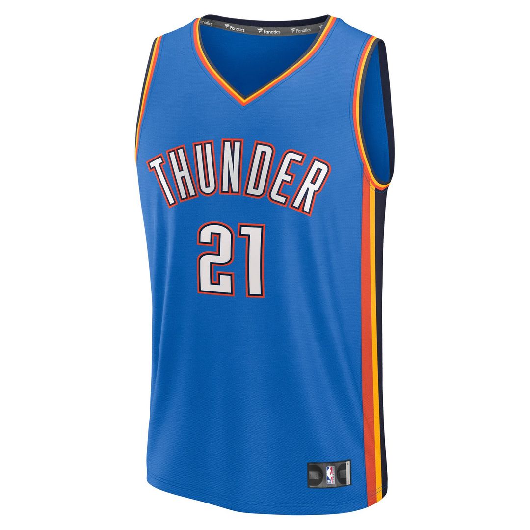 Oklahoma City Thunder Aaron Wiggins Fanatics Fast Break Replica Player Jersey - Icon Edition - Blue