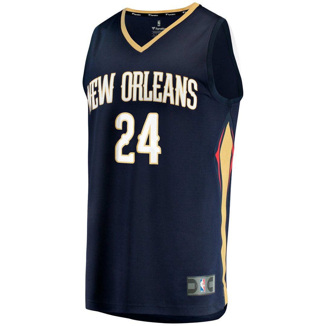 New Orleans Pelicans Jordan Hawkins Fanatics Fast Break Replica Jersey - Icon Edition - Navy