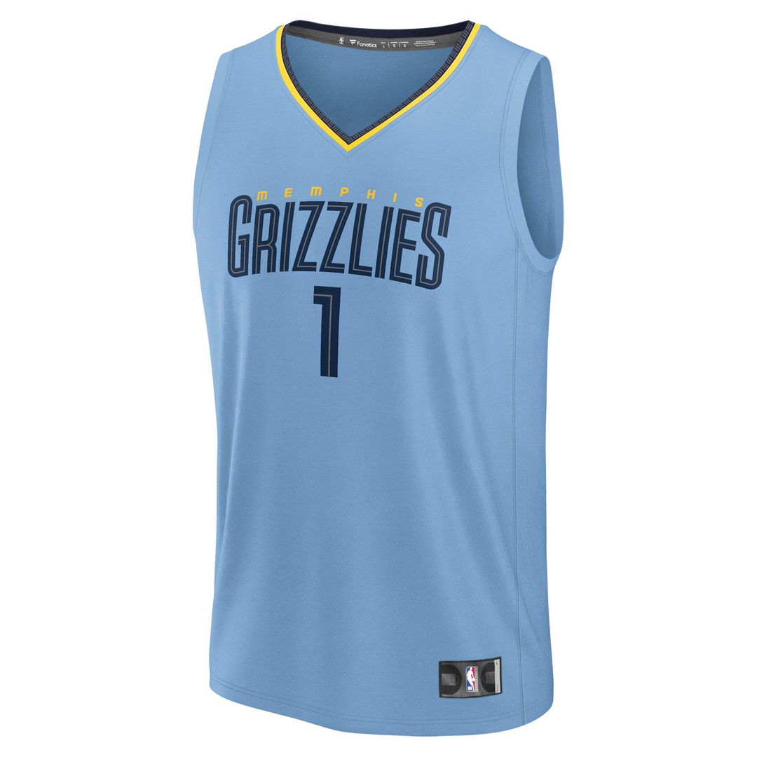 Memphis Grizzlies Scotty Pippen Jr. Fanatics Fast Break Replica Player Jersey - Statement Edition - Light Blue