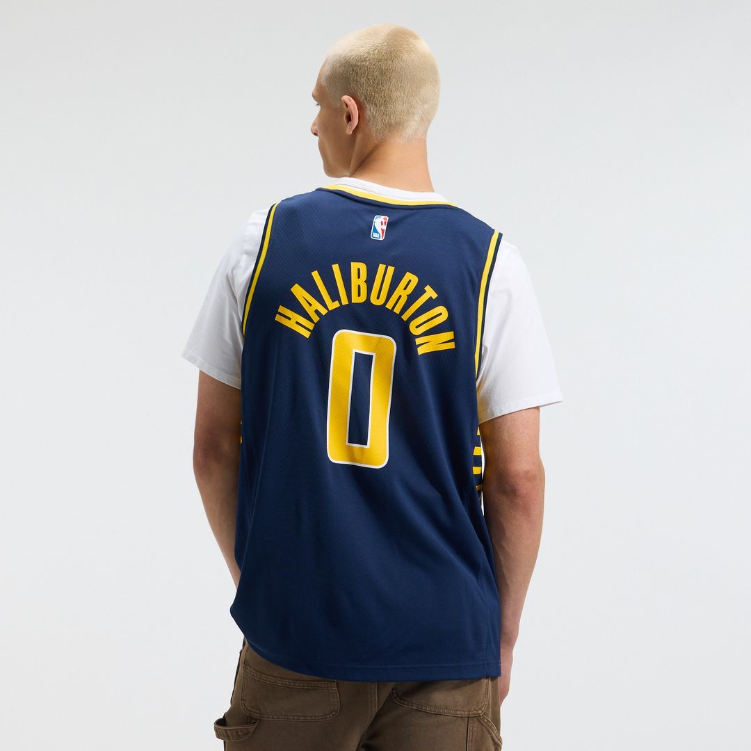 Indiana Pacers Tyrese Haliburton Fanatics Fast Break Replica Jersey - Navy - Icon Edition
