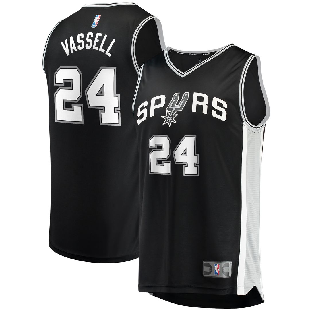 San Antonio Spurs Devin Vassell Fanatics Fast Break Replica Jersey - Icon Edition - Black