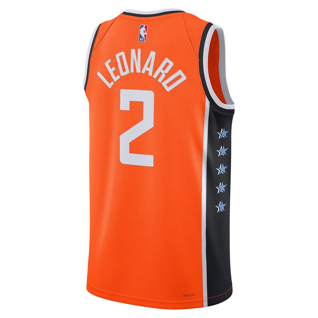 LA Clippers Kawhi Leonard Nike Unisex 2025/26 Swingman Jersey - Orange - City Edition