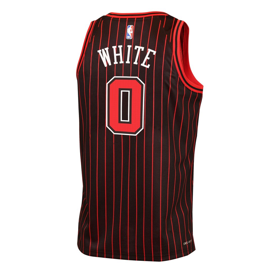 Chicago Bulls Coby White Jordan Brand Youth Swingman Jersey - Statement Edition - Black