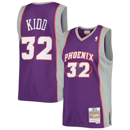 Phoenix Suns Jason Kidd Mitchell & Ness Big & Tall Hardwood Classics 2000/01 Swingman Jersey - Purple