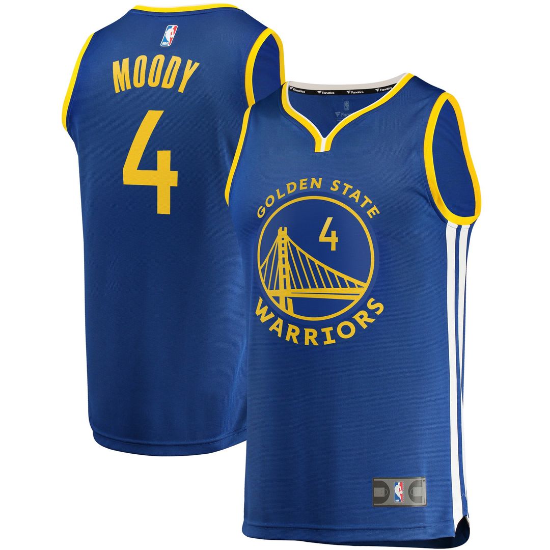 Golden State Warriors Moses Moody Fanatics Fast Break Replica Jersey - Icon Edition - Royal