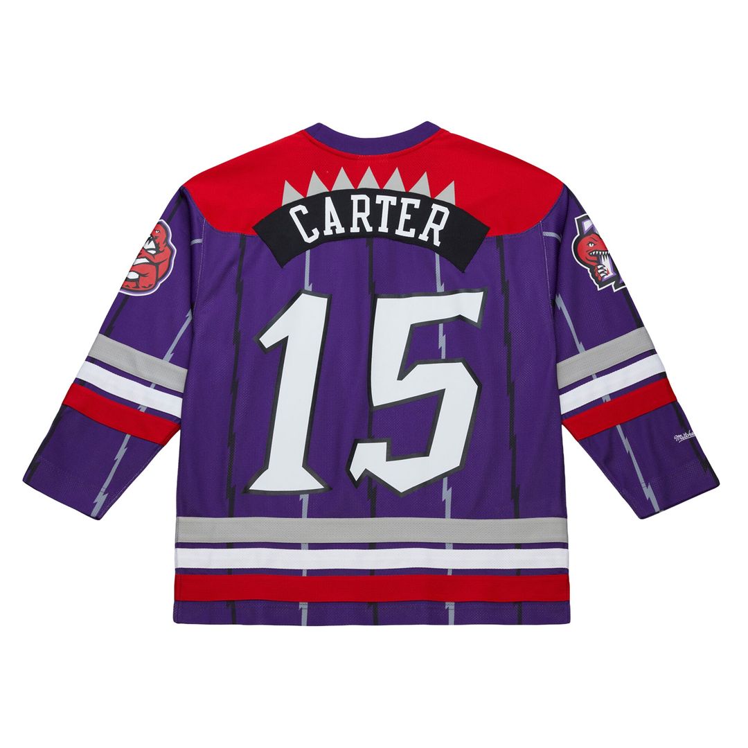 Toronto Raptors Vince Carter Mitchell & Ness Unisex Maxxed Out Fashion Hockey Jersey - Purple