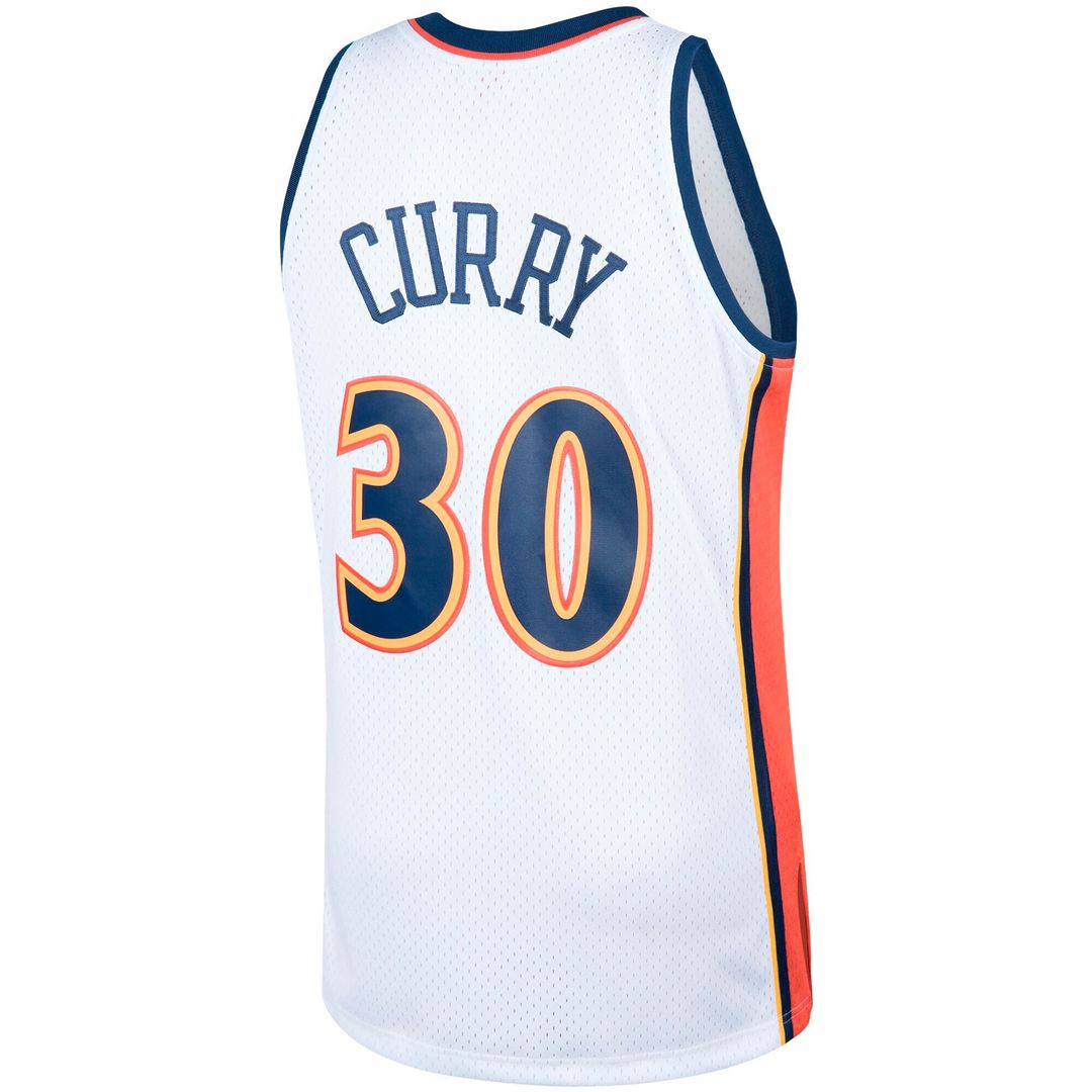 Golden State Warriors Stephen Curry Mitchell & Ness Hardwood Classics Swingman Jersey - White
