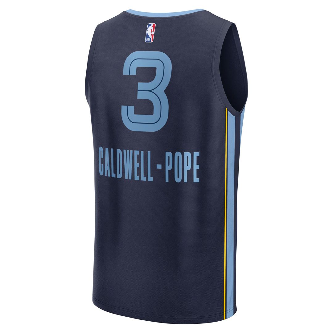 Memphis Grizzlies Kentavious Caldwell - Pope Fanatics Fast Break Replica Player Jersey - Icon Edition - Navy