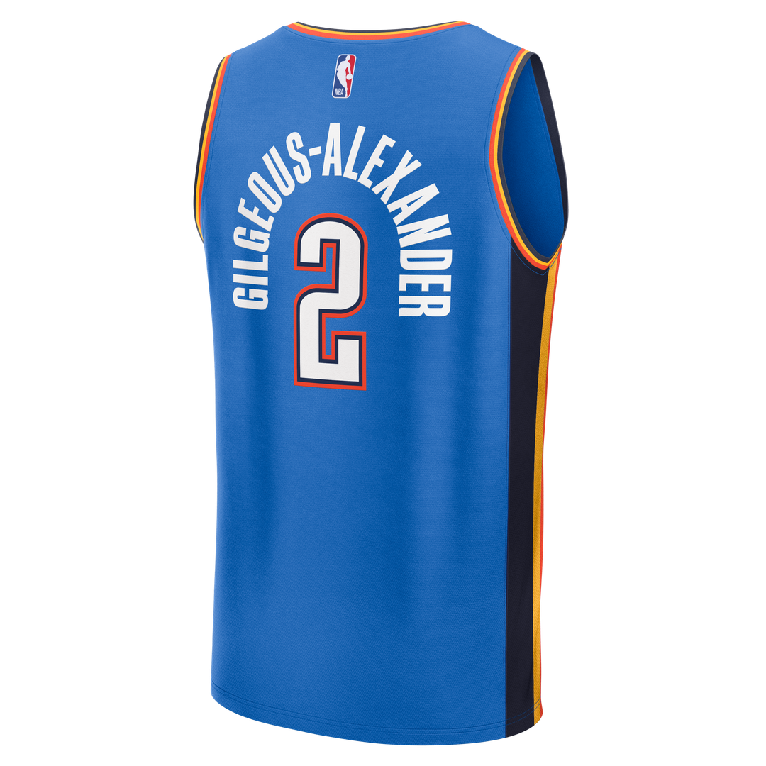Oklahoma City Thunder Shai Gilgeous - Alexander Fanatics Fast Break Replica Player Jersey - Icon Edition - Blue