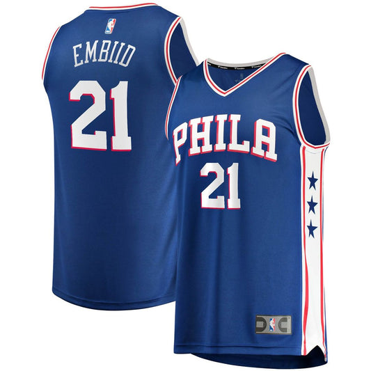 Philadelphia 76ers Joel Embiid Fanatics Fast Break Replica Player Jersey - Icon Edition - Royal