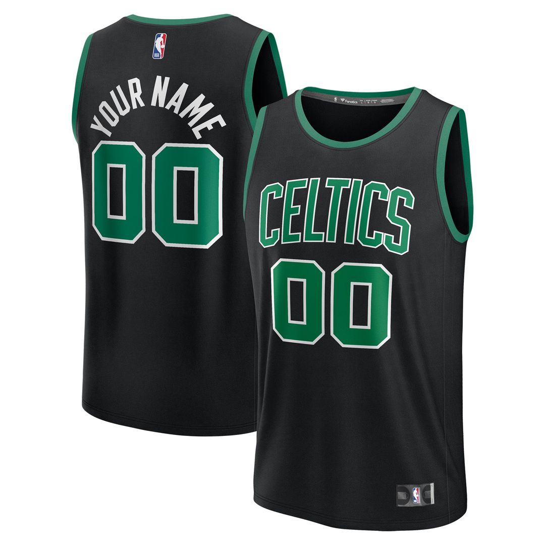 Boston Celtics Fanatics Fast Break Custom Jersey - Association Edition - White