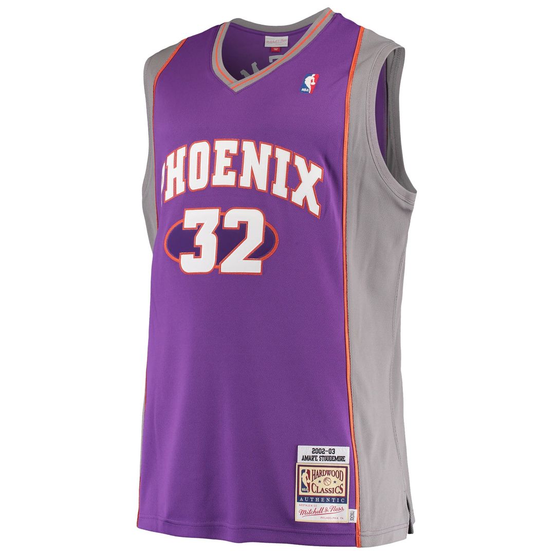 Phoenix Suns Amar'e Stoudemire Mitchell & Ness Hardwood Classics Authentic Jersey - Purple