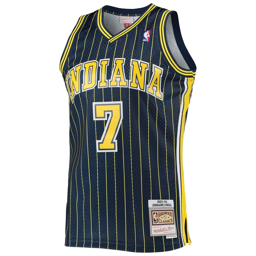Indiana Pacers Jermaine O'Neal Mitchell & Ness 2003/04 Hardwood Classics Swingman Jersey - Navy
