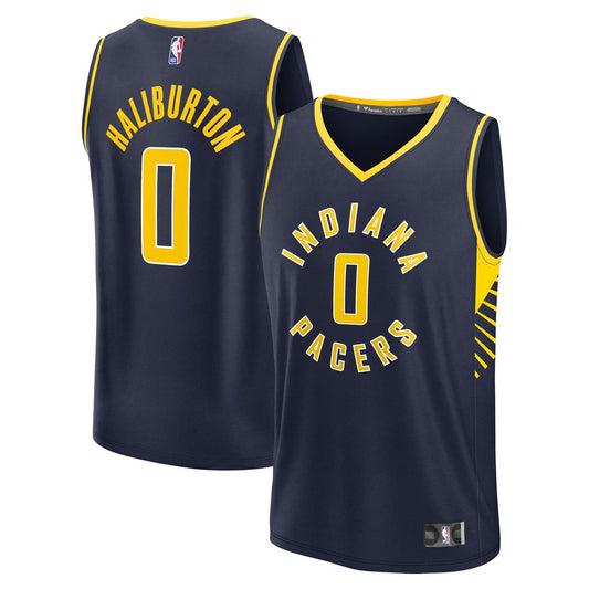 Indiana Pacers Tyrese Haliburton Fanatics Youth Fast Break Replica Player Jersey - Icon Edition - Navy