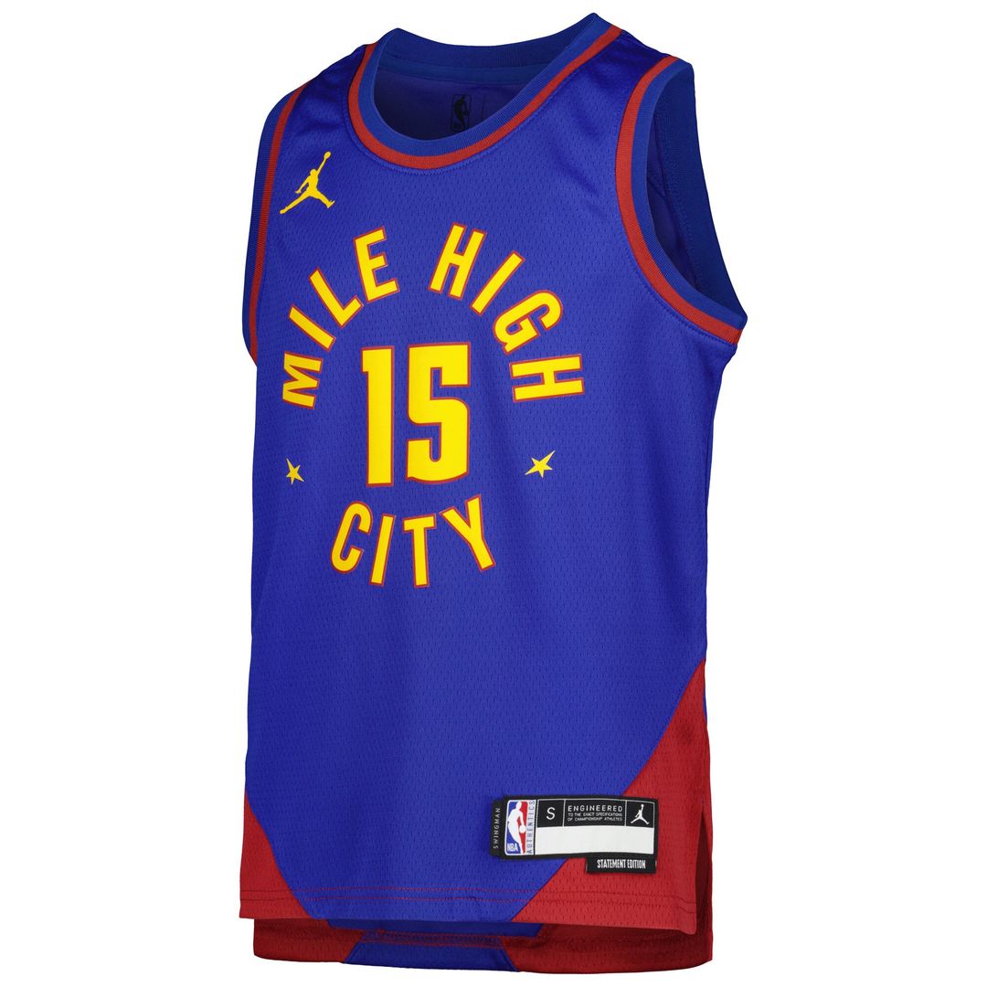 Denver Nuggets Nikola Jokic Jordan Brand Youth Swingman Jersey - Statement Edition - Blue