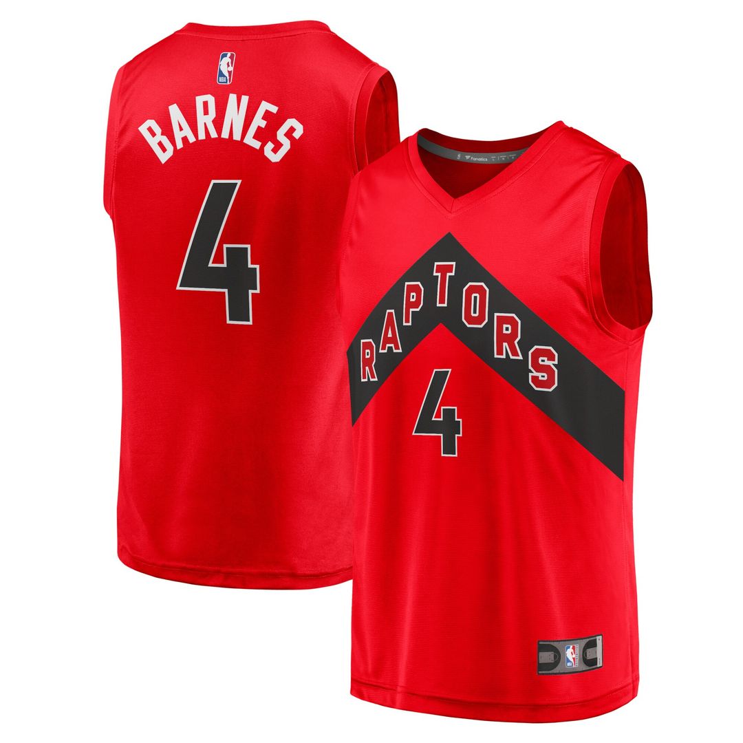 Toronto Raptors Scottie Barnes Fanatics Fast Break Replica Jersey - Icon Edition - Red