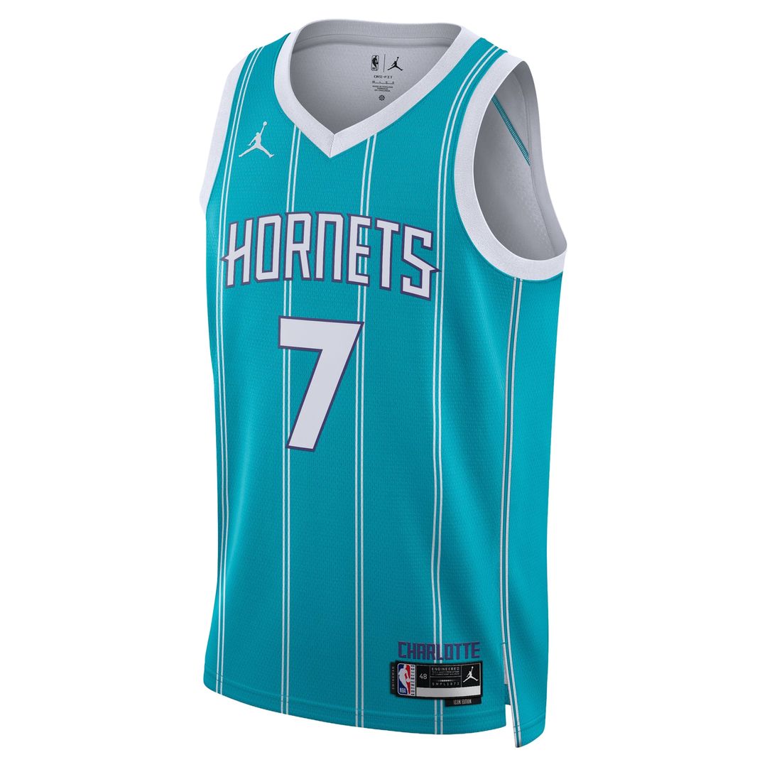 Charlotte Hornets Kon Knueppel Jordan Brand Unisex Swingman Jersey - Icon Edition - Teal