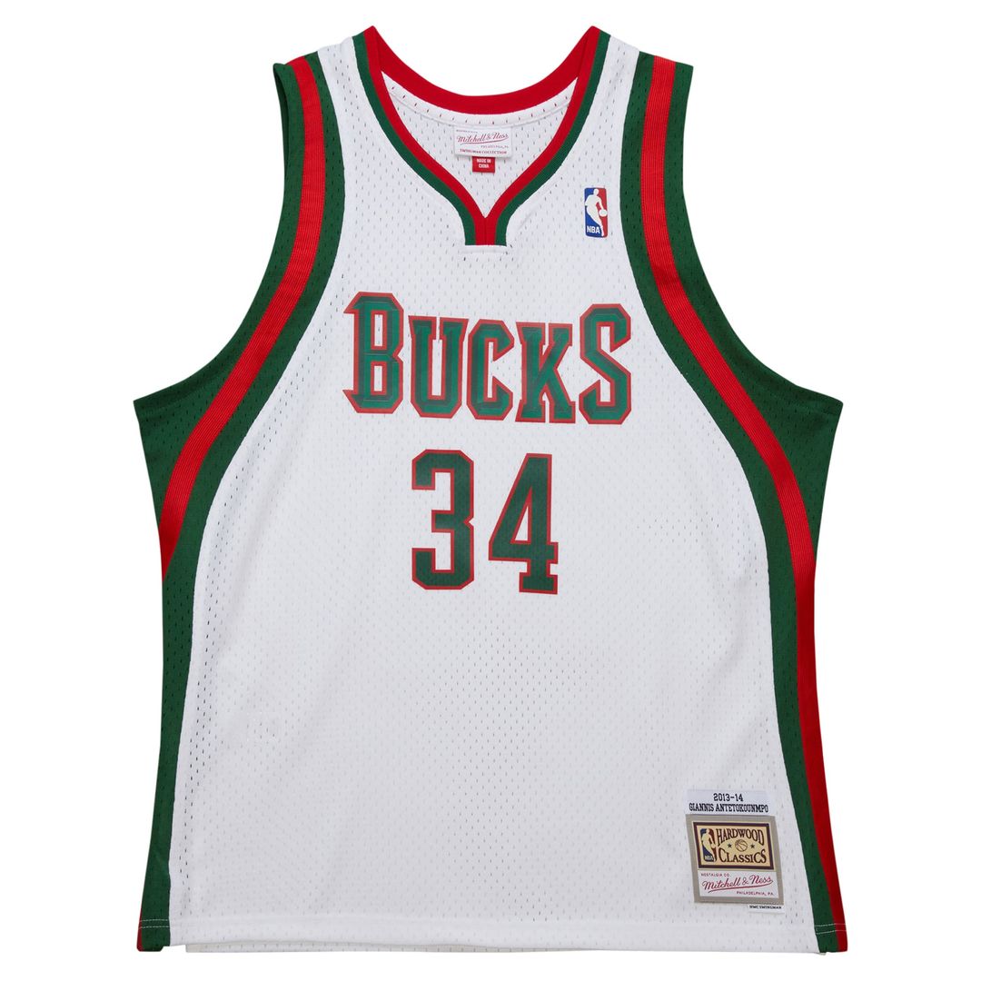 Milwaukee Bucks Giannis Antetokounmpo Mitchell & Ness 2014/15 Hardwood Classics Swingman Jersey - Red