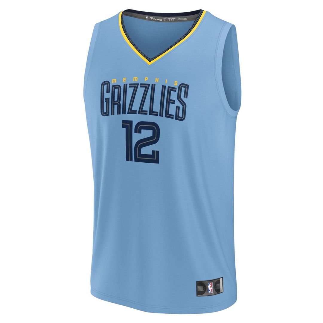 Memphis Grizzlies Ja Morant Fanatics Fast Break Replica Player Jersey - Statement Edition - Light Blue