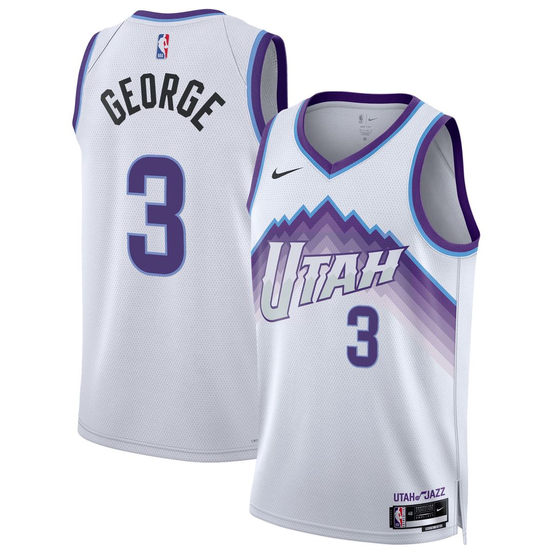 Utah Jazz Keyonte George Nike Unisex Swingman Jersey - Association Edition - White
