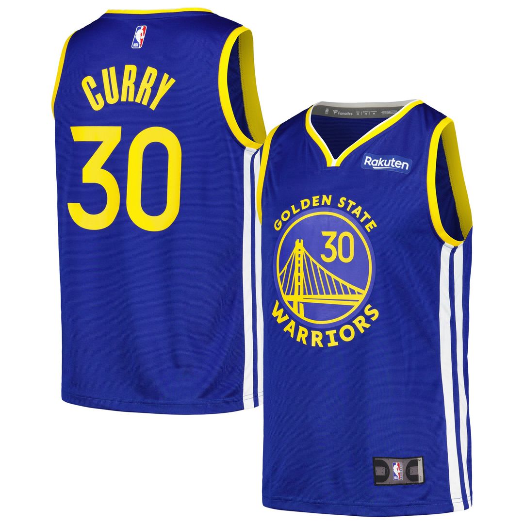 Golden State Warriors Stephen Curry Fanatics Fast Break Player Badge Jersey - Royal