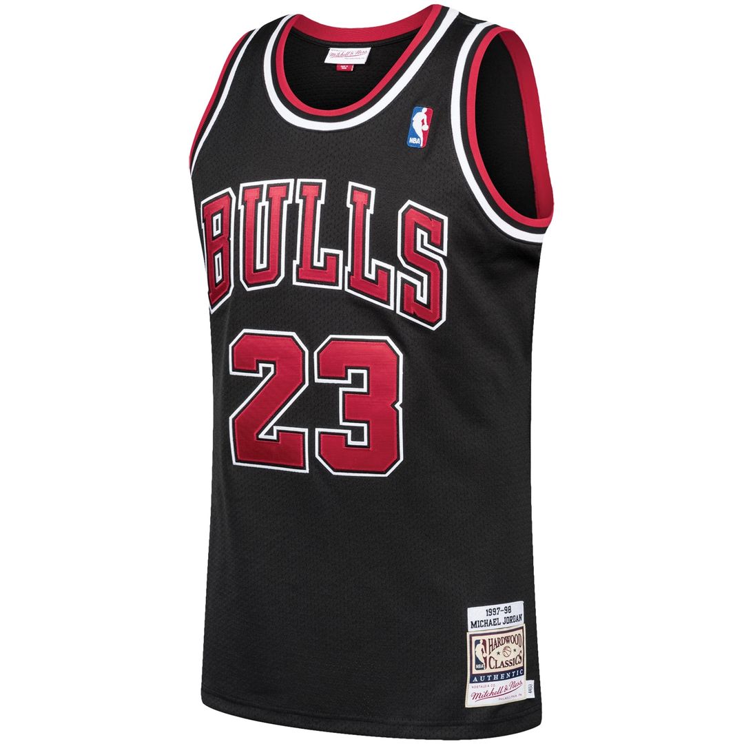 Chicago Bulls Michael Jordan Mitchell & Ness 1997/98 Hardwood Classics Authentic Jersey - Black