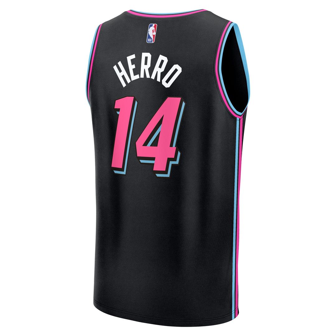Miami Heat Tyler Herro Fanatics 2025/26 City Edition Fast Break Jersey - Black