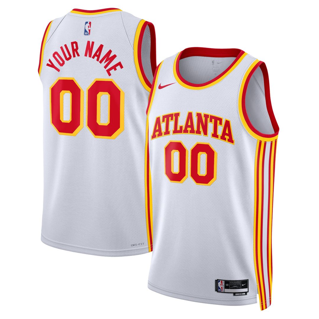 Atlanta Hawks Nike Unisex Swingman Custom Jersey Red - Icon Edition