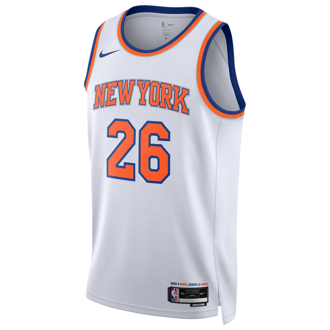 New York Knicks Nike Unisex 2026 NBA Finals Champions Always 26 Swingman Jersey - White - Association Edition