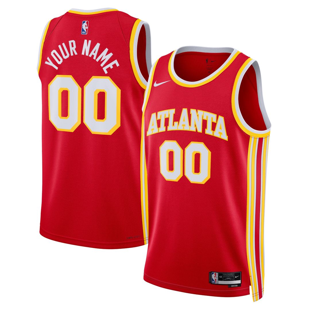 Atlanta Hawks Nike Unisex Swingman Custom Jersey White - Association Edition