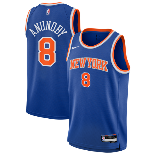 New York Knicks OG Anunoby Nike Youth Swingman Jersey - Icon Edition - Blue