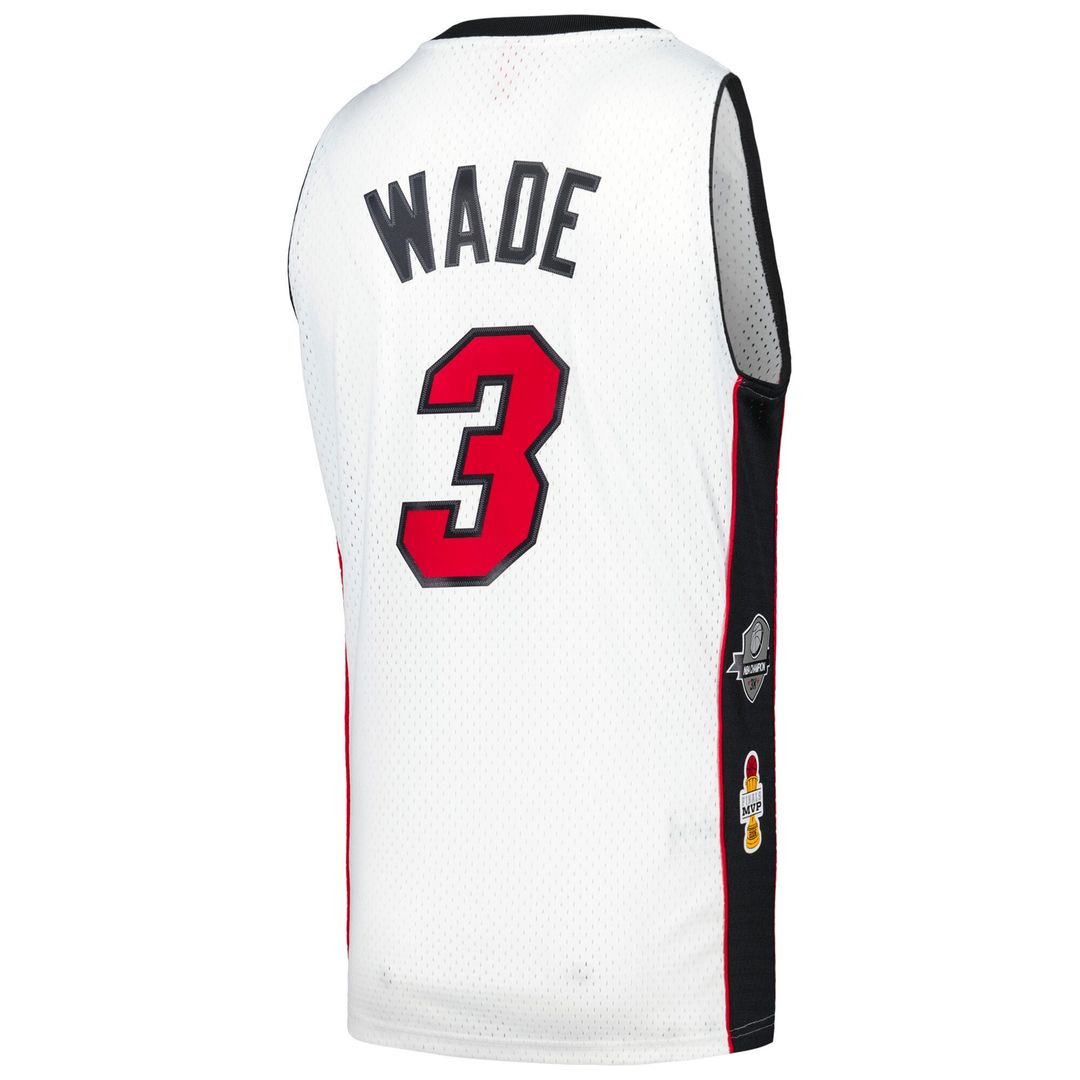 Miami Heat Dwyane Wade Mitchell & Ness Unisex Hall of Fame Class of 2023 Throwback Swingman Jersey - White