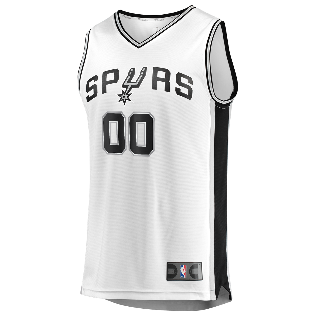San Antonio Spurs Fanatics 2026 NBA Finals Fast Break Custom Jersey - Association Edition - White