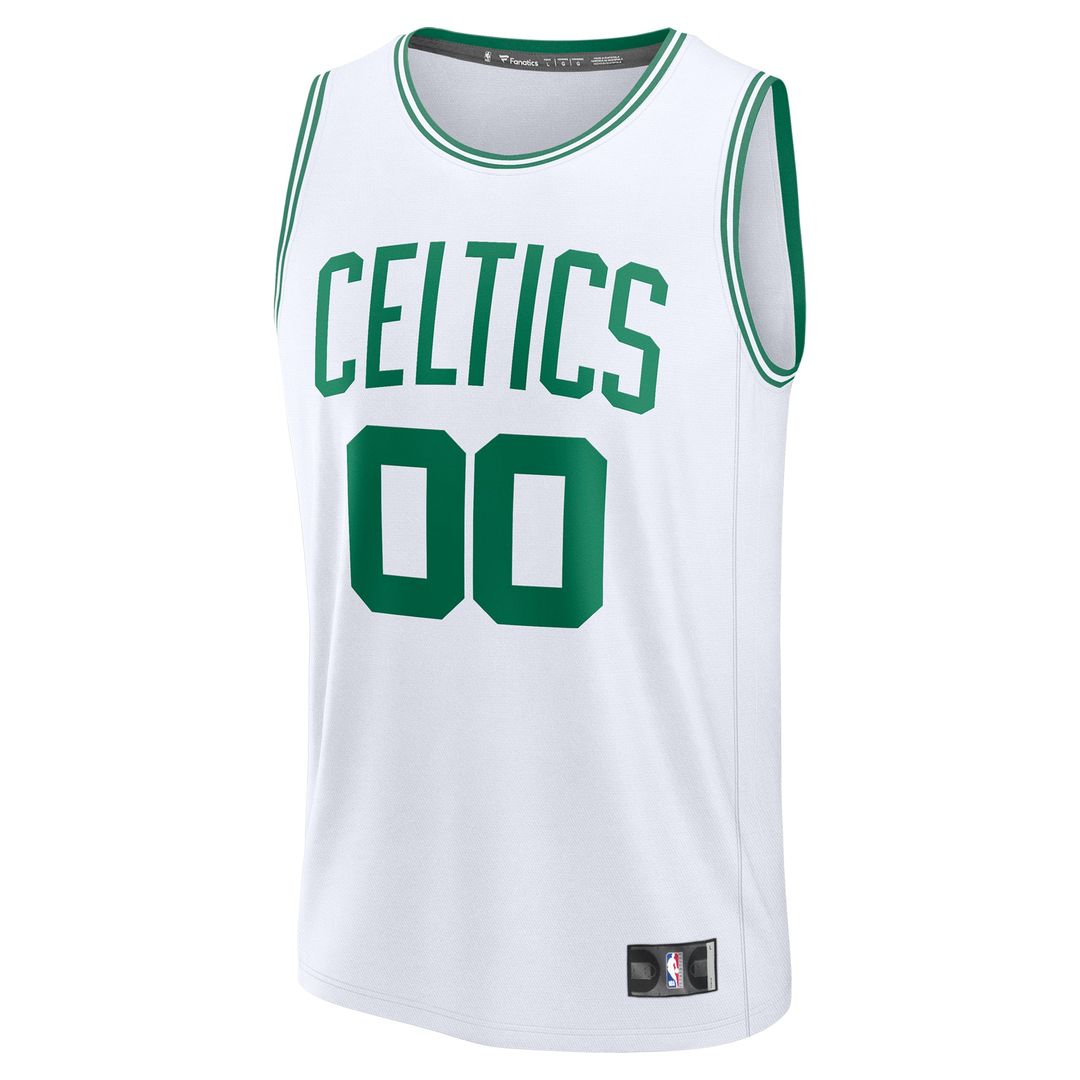 Boston Celtics Fanatics Fast Break Custom Jersey - Association Edition - White