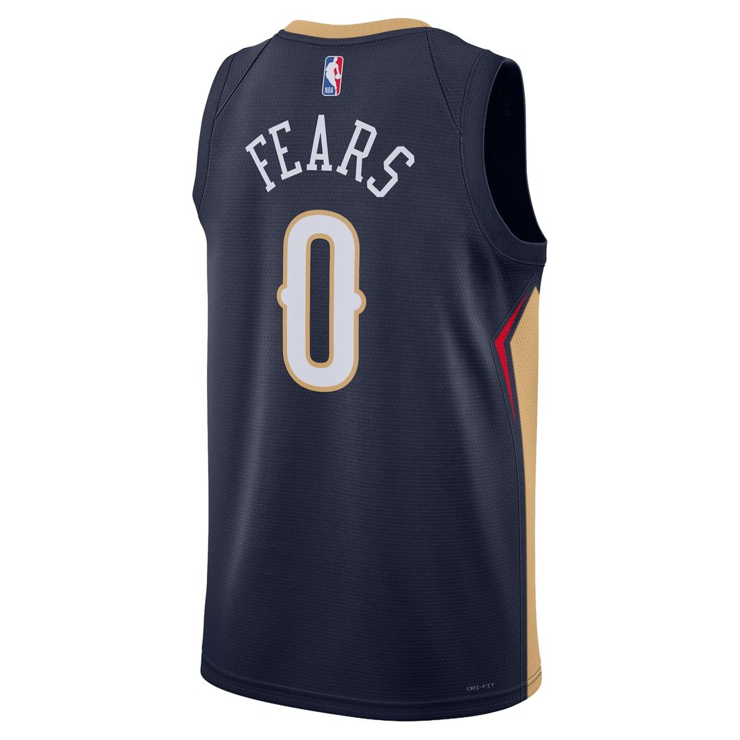 New Orleans Pelicans Jeremiah Fears Nike Unisex Swingman Jersey - Icon Edition - Navy