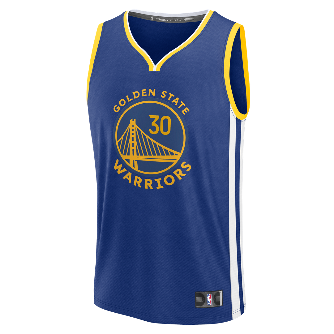 Golden State Warriors Stephen Curry Fanatics Fast Break Replica Jersey - Icon Edition - Royal