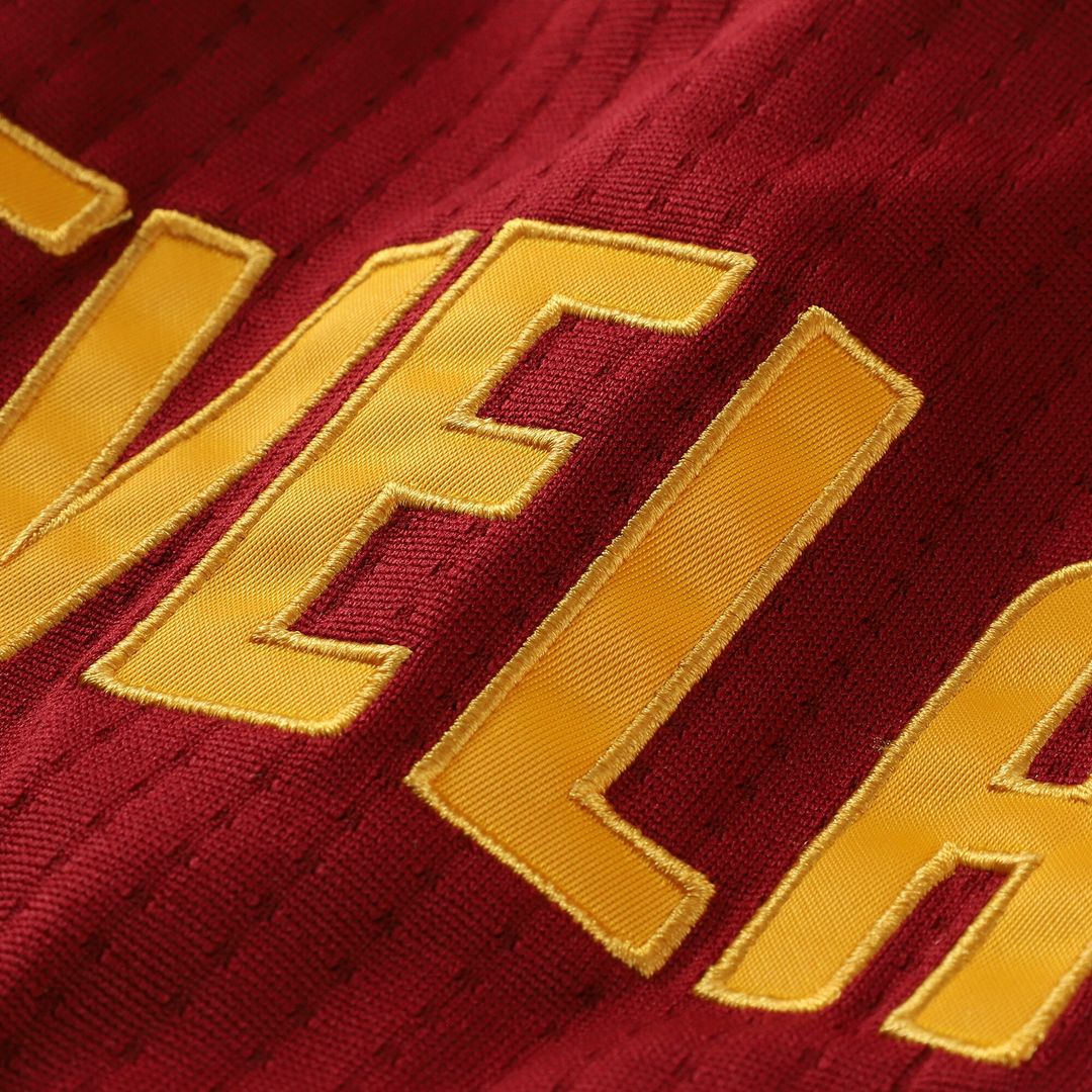 Cleveland Cavaliers LeBron James Mitchell & Ness Hardwood Classics 2015/16 Authentic Jersey - Wine