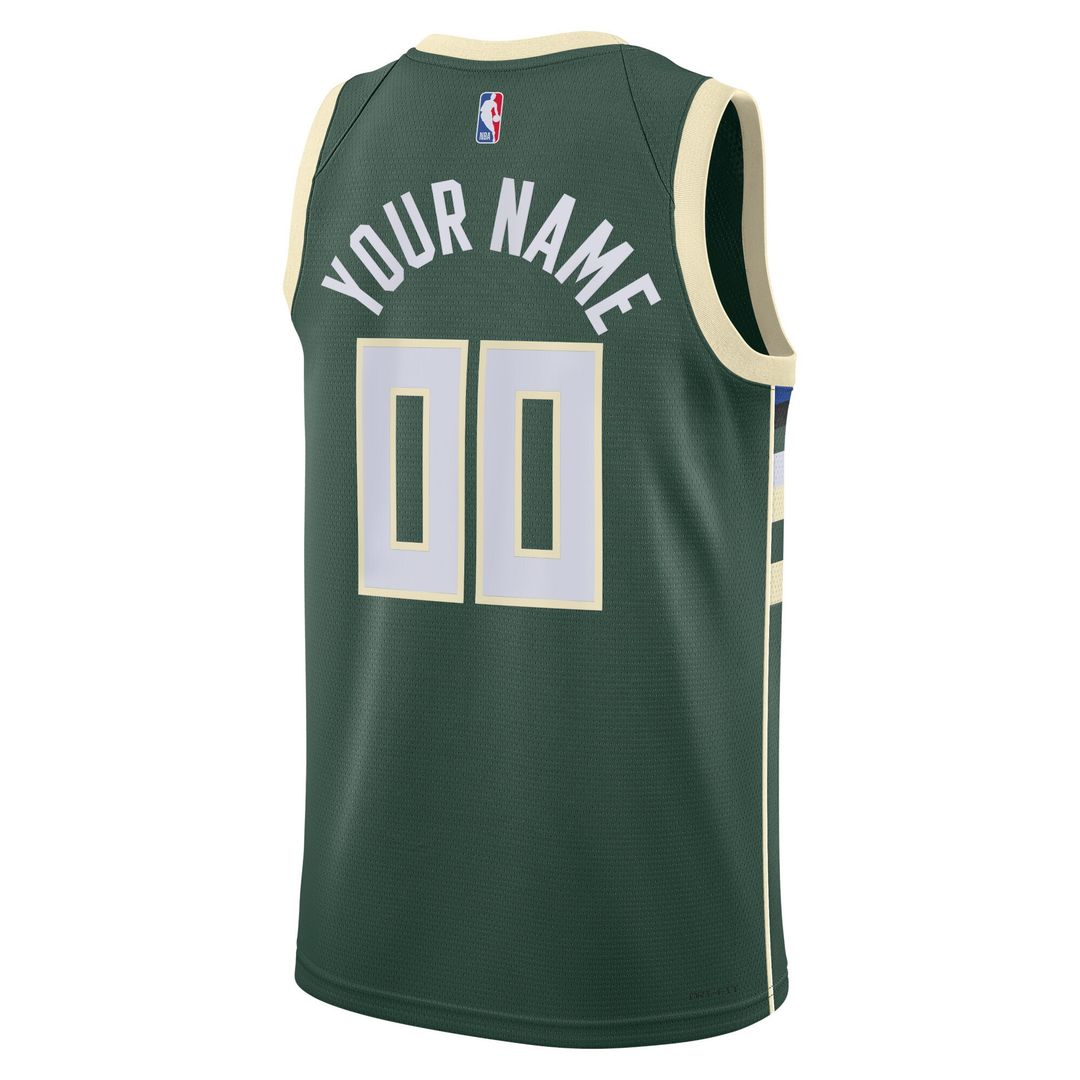 Milwaukee Bucks Nike Unisex Swingman Custom Jersey White - Association Edition