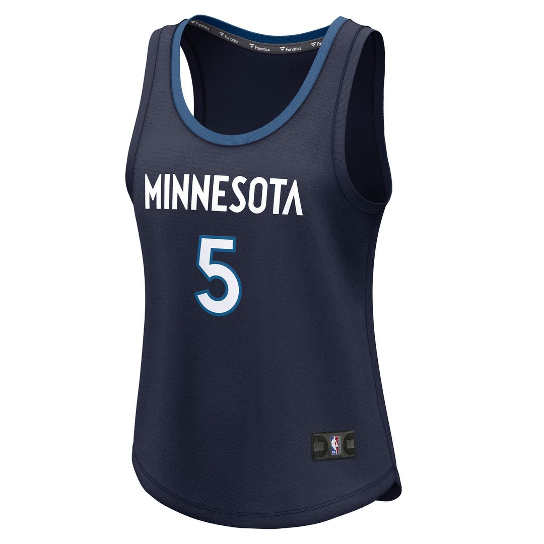 Minnesota Timberwolves Anthony Edwards Fanatics Women's Fast Break Player Jersey - Icon Edition - Navy