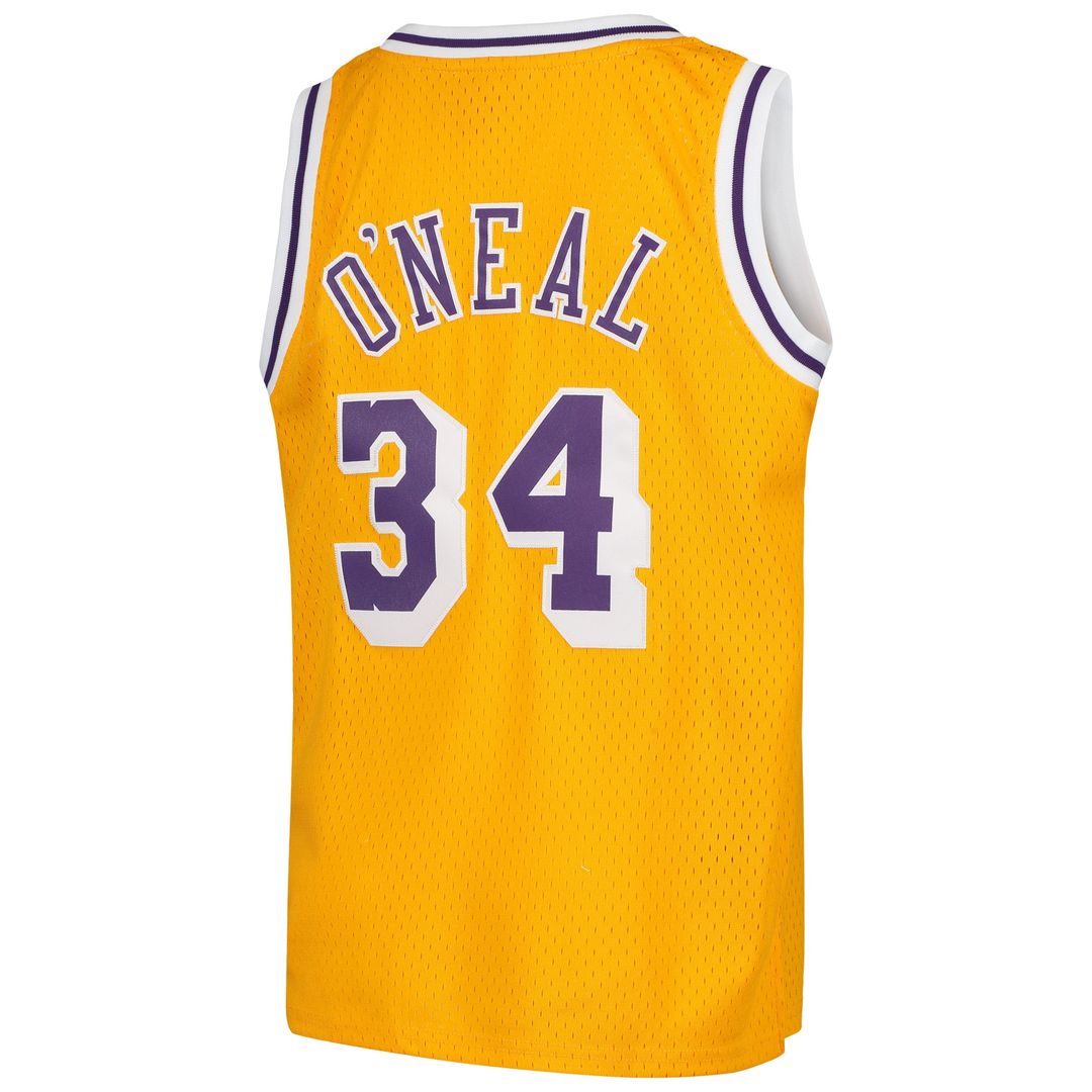 Los Angeles Lakers Shaquille O'Neal Mitchell & Ness Youth Swingman Throwback Jersey - Gold