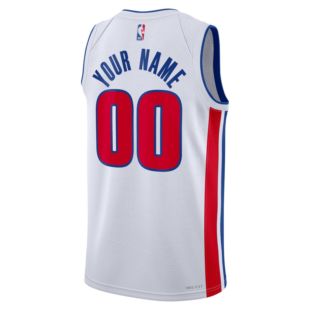 Detroit Pistons Nike Unisex Swingman Custom Jersey Blue - Icon Edition