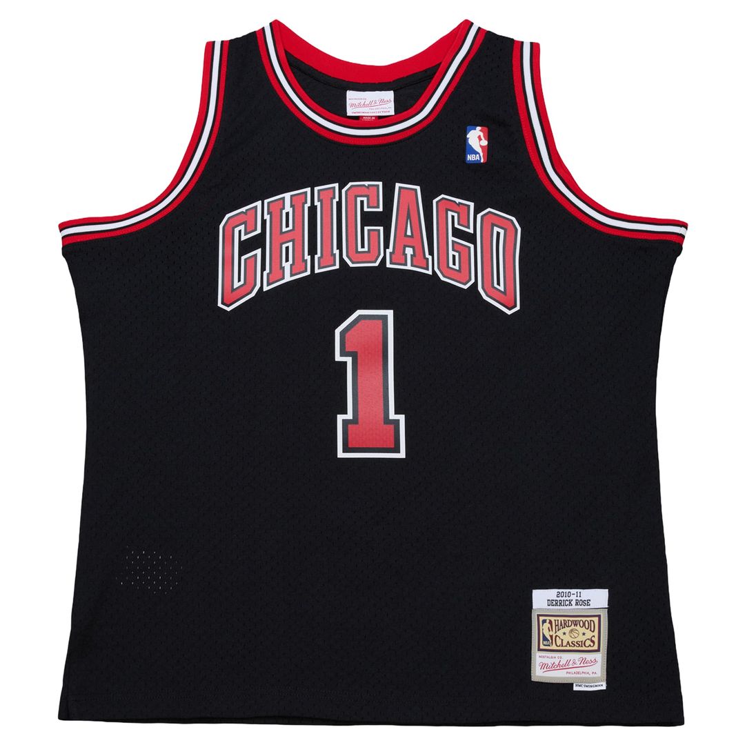 Chicago Bulls Derrick Rose Mitchell & Ness Big & Tall 2010/11 Swingman Jersey - Black