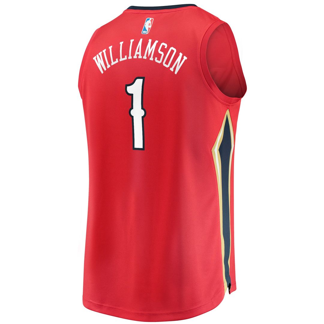 New Orleans Pelicans Zion Williamson Fanatics Replica Fast Break Jersey Red - Statement Edition