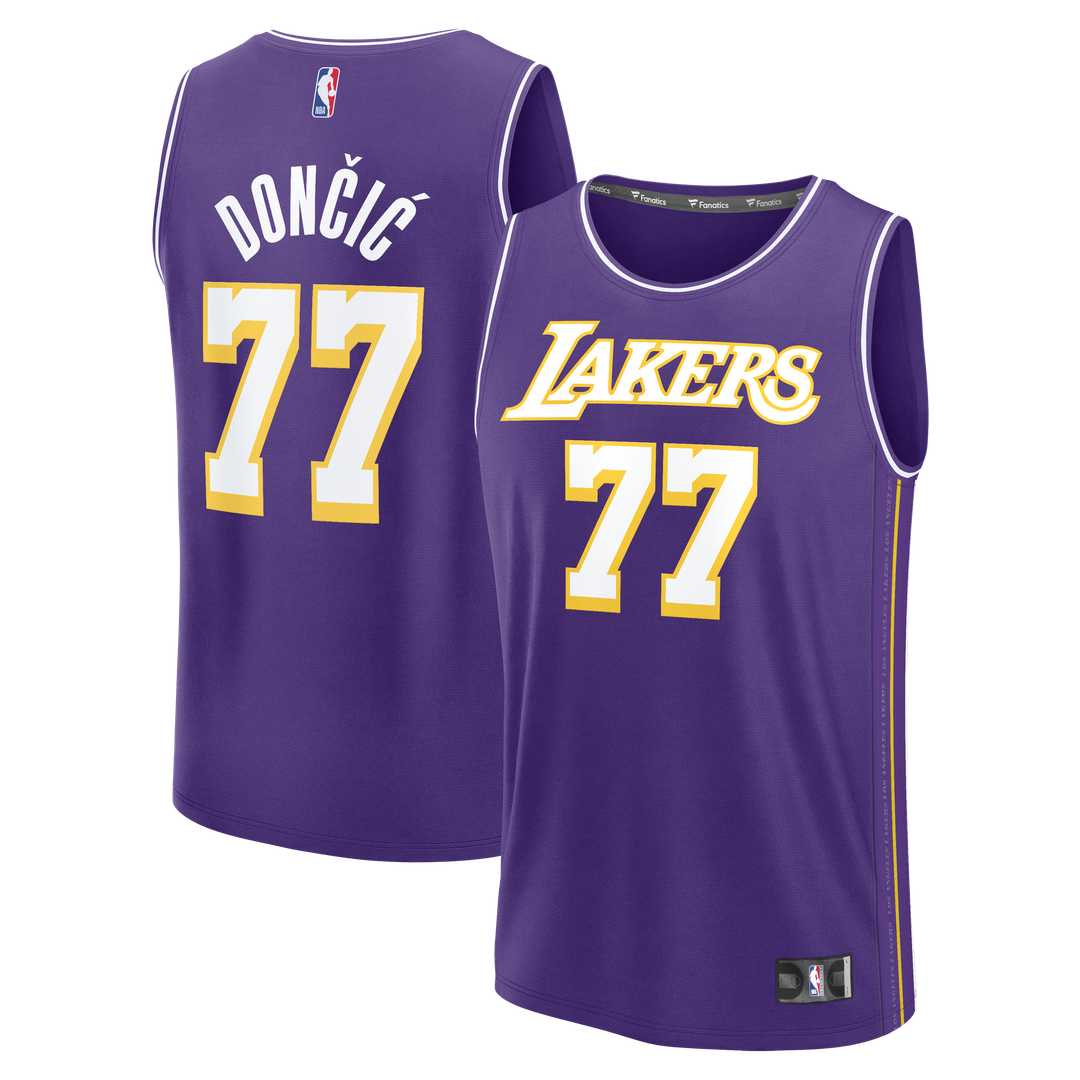 Los Angeles Lakers Luka Dončić Fanatics Youth Fast Break Jersey - Statement Edition - Purple