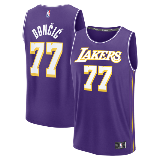 Los Angeles Lakers Luka Dončić Fanatics Youth Fast Break Jersey - Statement Edition - Purple