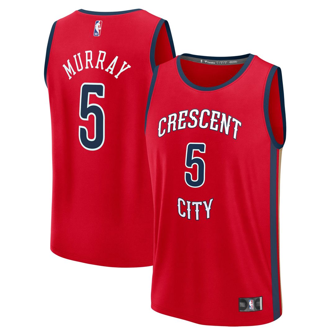 New Orleans Pelicans Dejounte Murray Fanatics Fast Break Replica Player Jersey - Statement Edition - Red