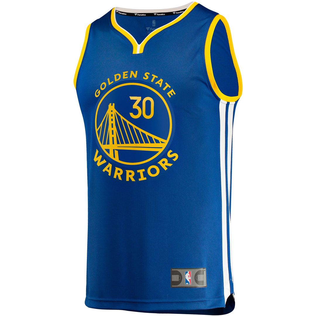 Golden State Warriors Stephen Curry Fanatics Big & Tall Fast Break Player Jersey - Royal - Icon Edition